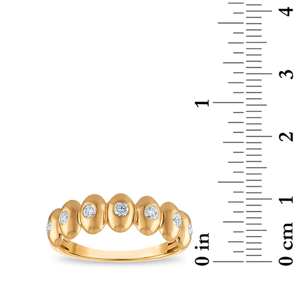 White Diamond Fashion Ring in 925 Silver