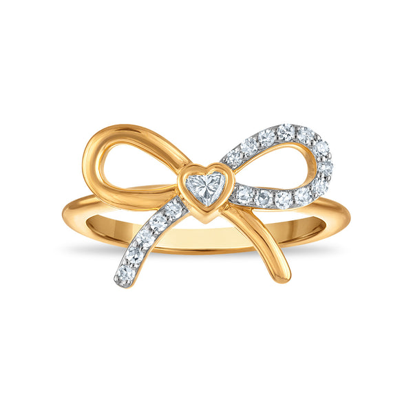 White Diamond Fashion Ring in 925 Silver