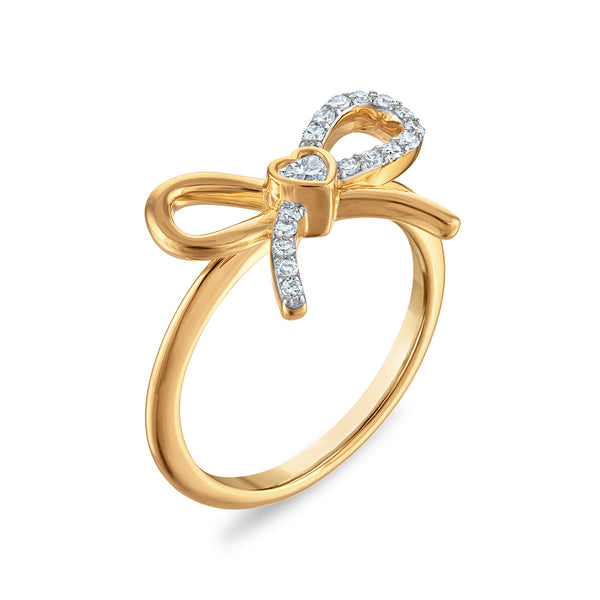 White Diamond Fashion Ring in 925 Silver