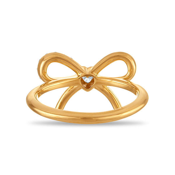 White Diamond Fashion Ring in 925 Silver