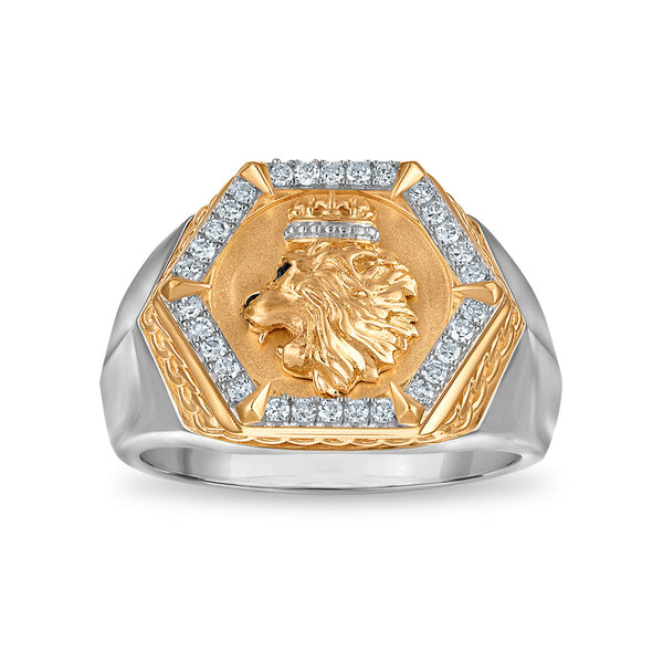 White Diamond Ring in 925 Silver