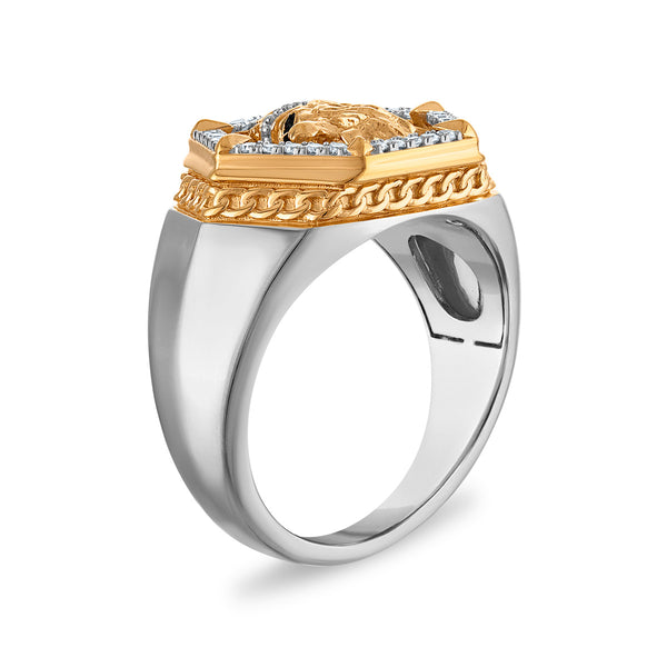 White Diamond Ring in 925 Silver