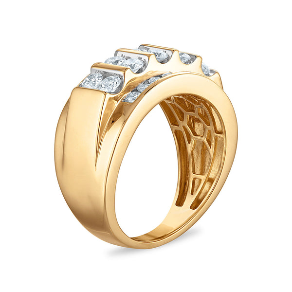 EcoLove 2 CTW Lab Grown Diamond Wedding Ring in 10KT Yellow Gold