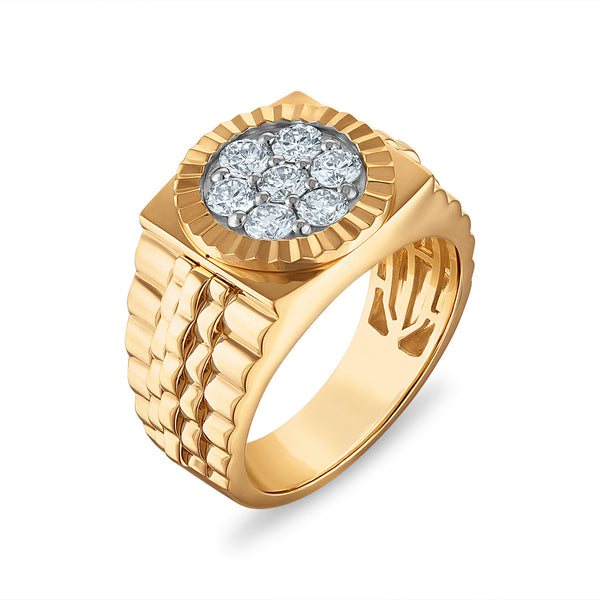 White Diamond Fashion Ring in 10KT Gold