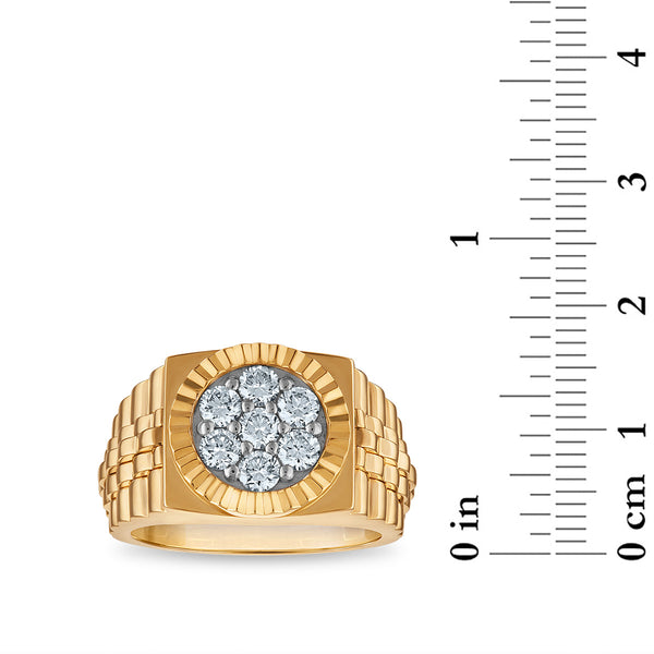 White Diamond Fashion Ring in 10KT Gold