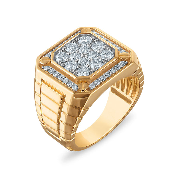 White Diamond Fashion Ring in 10KT Gold