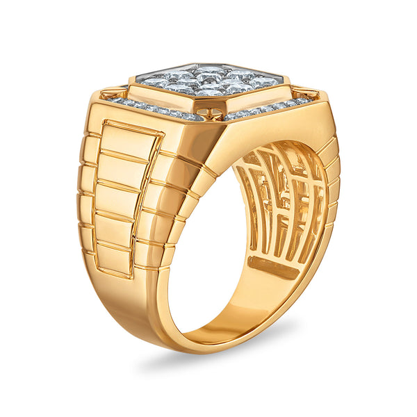 White Diamond Fashion Ring in 10KT Gold