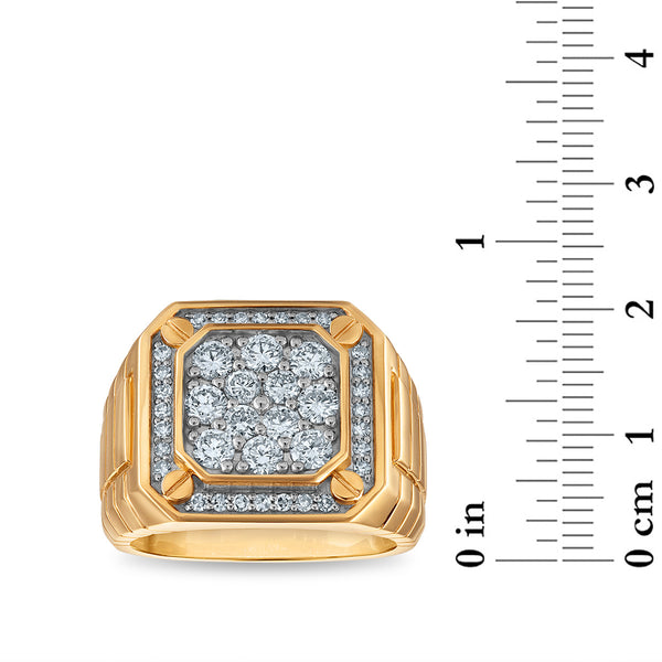 White Diamond Fashion Ring in 10KT Gold