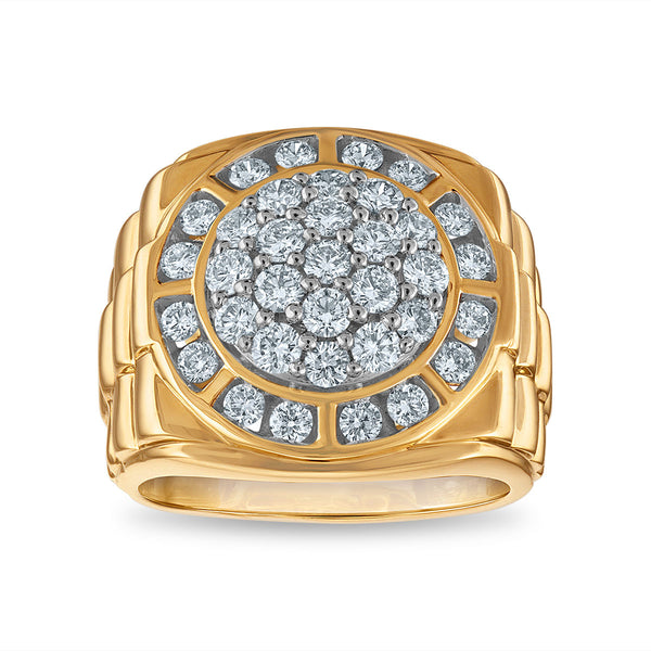 White Diamond Fashion Ring in 10KT Gold
