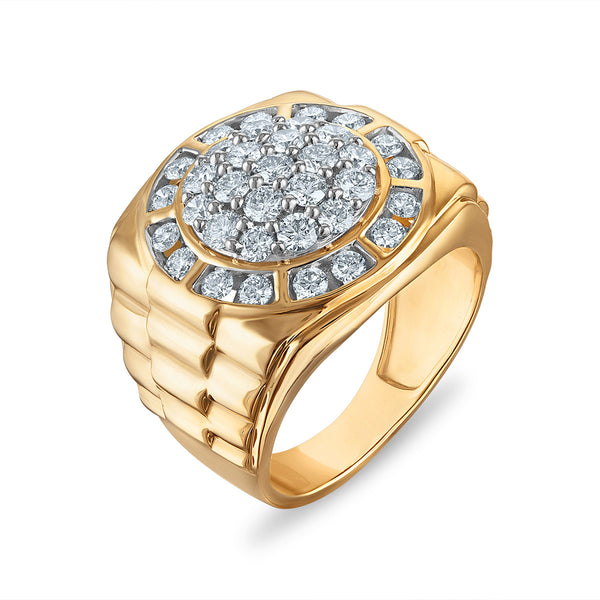 White Diamond Fashion Ring in 10KT Gold