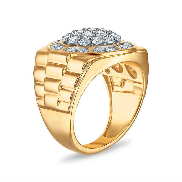 White Diamond Fashion Ring in 10KT Gold