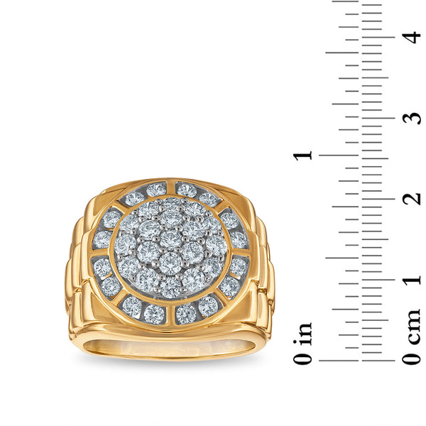 White Diamond Fashion Ring in 10KT Gold