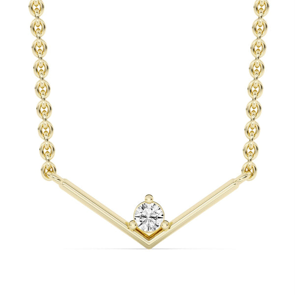 EcoLove 1/10 Lab Grown Diamond 18-inch Necklace in 10KT Yellow Gold