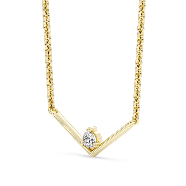 EcoLove 1/10 Lab Grown Diamond 18-inch Necklace in 10KT Yellow Gold