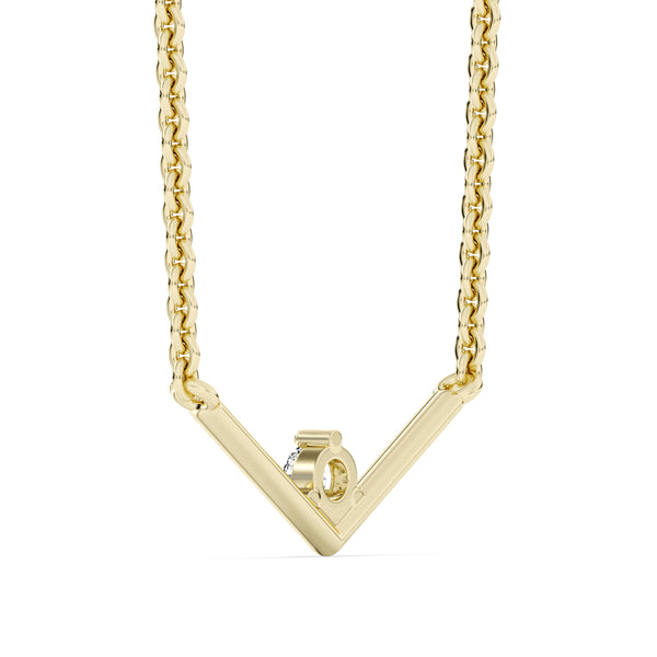 EcoLove 1/10 Lab Grown Diamond 18-inch Necklace in 10KT Yellow Gold