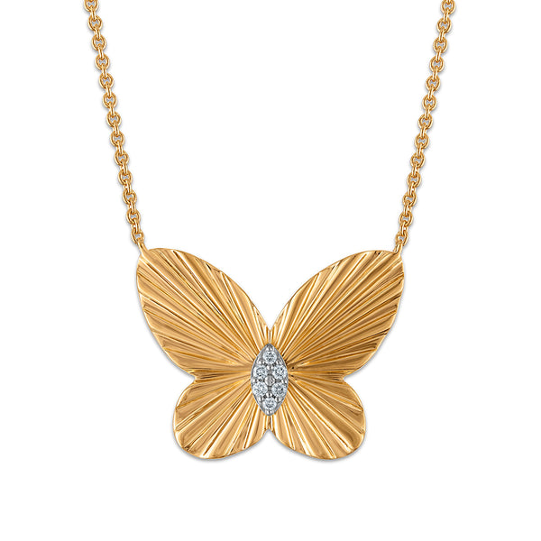 White Diamond Necklace in 925 Silver