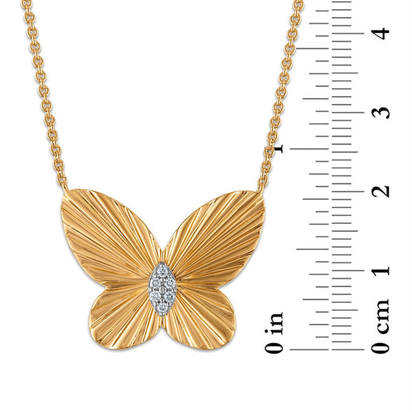 White Diamond Necklace in 925 Silver