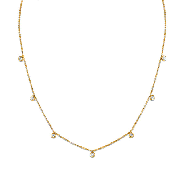 EcoLove 1/3 CTW Lab Grown Diamond 18-inch Necklace in 18KT Gold Vermeil