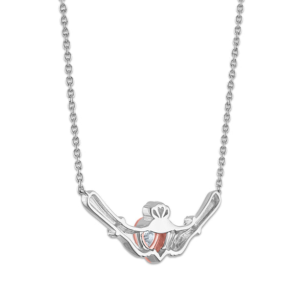 White Diamond Necklace in 925 Silver