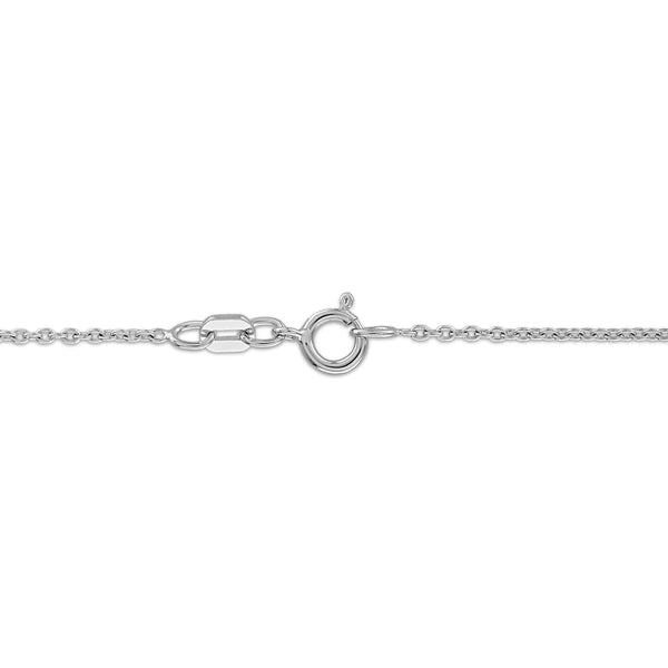 White Diamond Necklace in 925 Silver