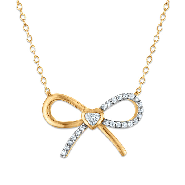 White Diamond Fashion Necklace in 925 Silver