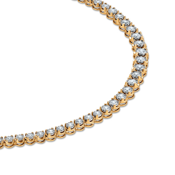 EcoLove 3 CTW Lab Grown Diamond 17-inch Tennis Necklace in 14KT Gold Vermeil