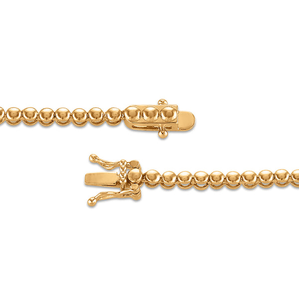 EcoLove 3 CTW Lab Grown Diamond 17-inch Tennis Necklace in 14KT Gold Vermeil