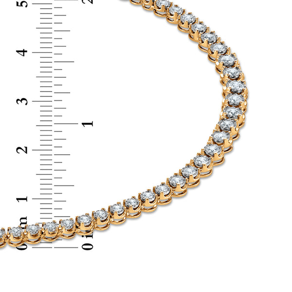 EcoLove 3 CTW Lab Grown Diamond 17-inch Tennis Necklace in 14KT Gold Vermeil