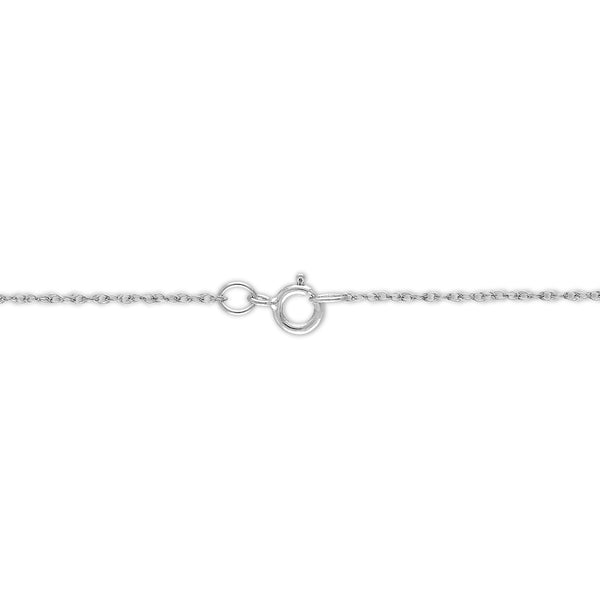 EcoLove 1/4 CTW Lab Grown Diamond Cluster 18-inch Pendant in 14KT White Gold