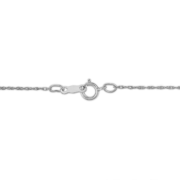EcoLove 1/5 CTW Lab Grown Diamond Heart 18-inch Pendant in Rhodium Plated Sterling Silver