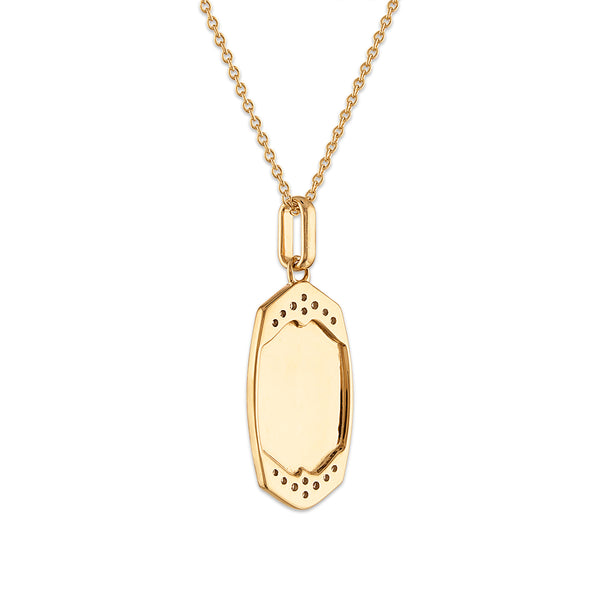 White Diamond Pendant in 10KT Gold