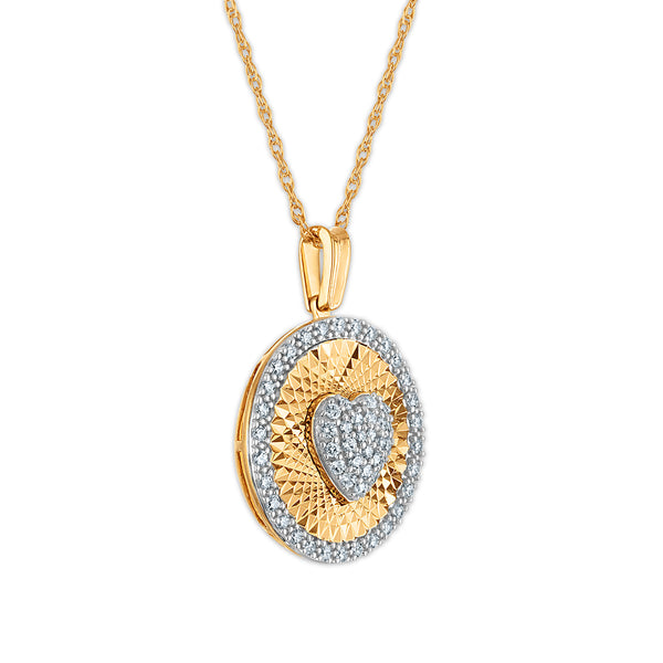 White Diamond Fashion Pendant in 925 Silver