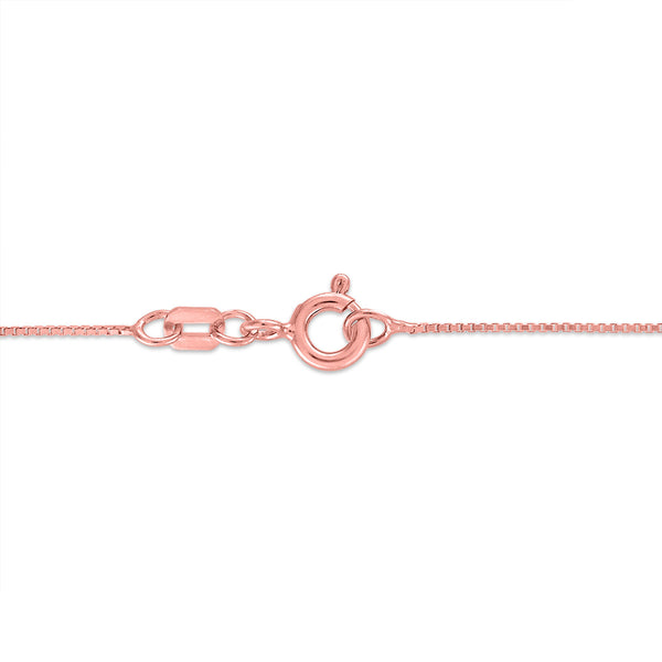 EcoLove 1/4 CTW Lab Grown Diamond 18-inch Heart Pendant in Rose Gold Plated Sterling Silver