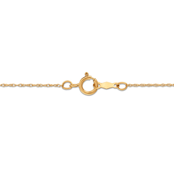White Diamond Hearts & Symbols Pendant in 10KT Gold