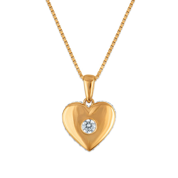 White Diamond Hearts & Symbols Pendant in 925 Silver