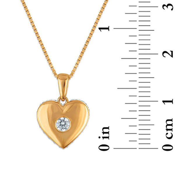 White Diamond Hearts & Symbols Pendant in 925 Silver