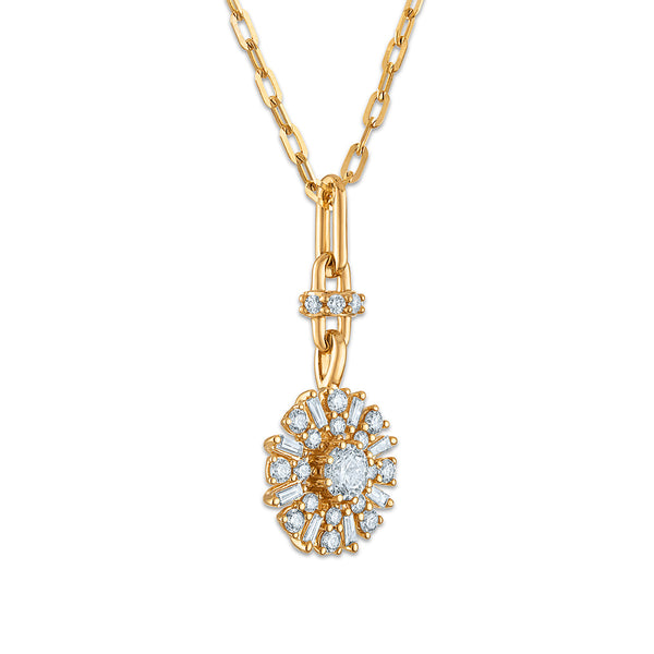 EcoLove 1/2 CTW Lab Grown Diamond 18-inch Pendant in 10KT Yellow Gold