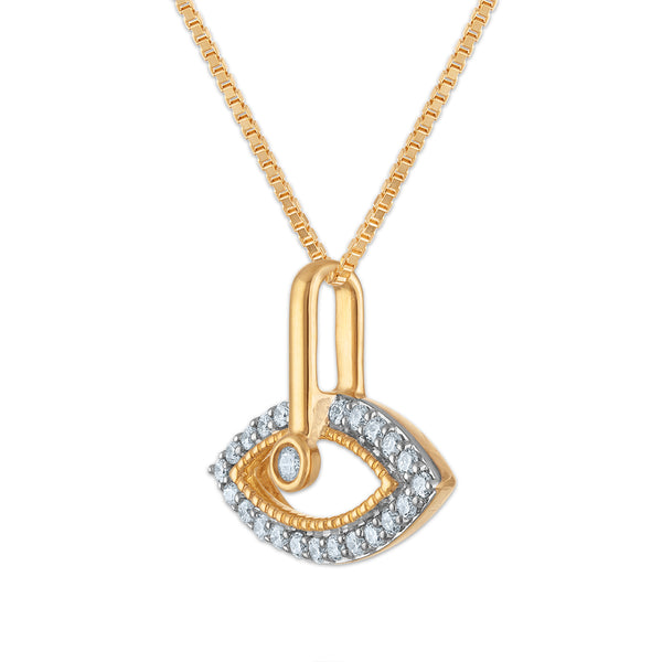 White Diamond Pendant in 925 Silver