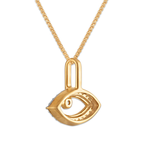 White Diamond Pendant in 925 Silver