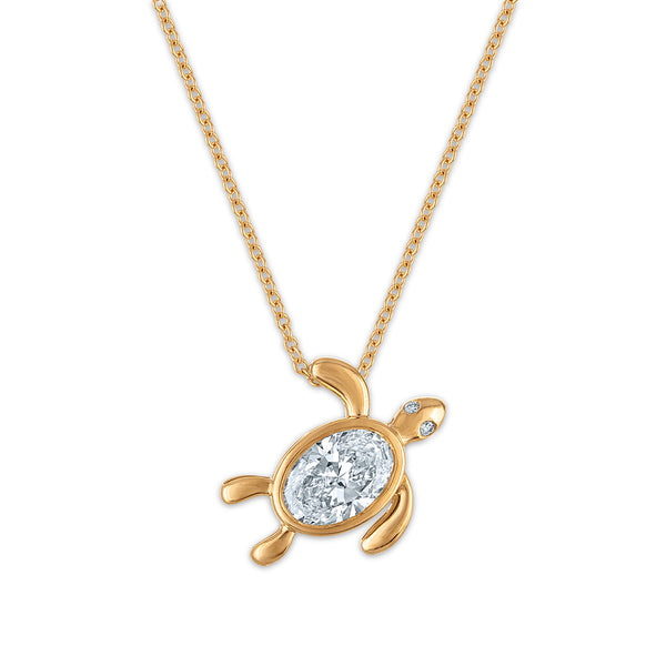 White Diamond Pendant in 925 Silver