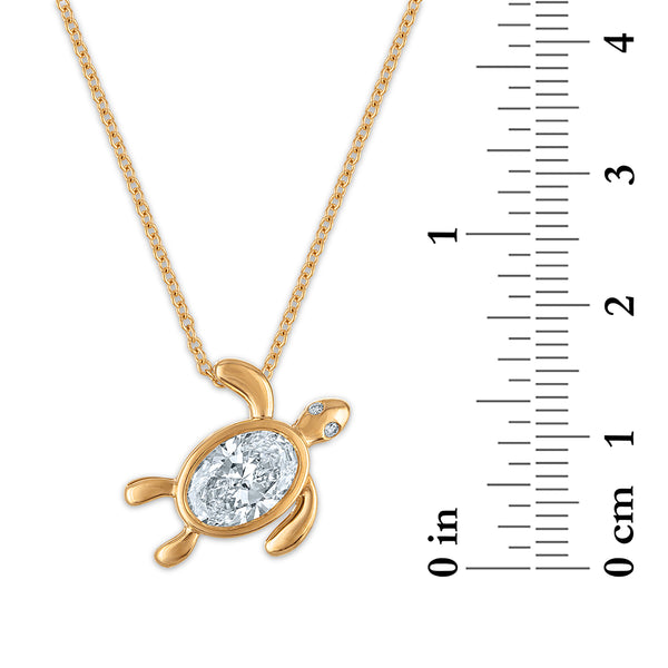 White Diamond Pendant in 925 Silver