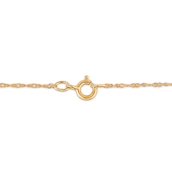White Diamond Pendant in 10KT Gold