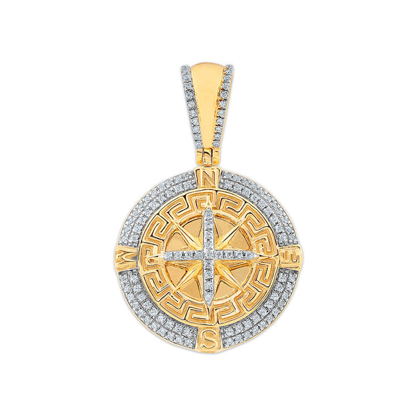 EcoLove 1/4 CTW Lab Grown Diamond Pendant in Gold Vermeil Over Sterling Silver. Chain not Included.