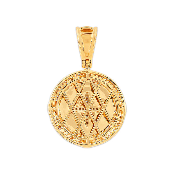 EcoLove 1/4 CTW Lab Grown Diamond Pendant in Gold Vermeil Over Sterling Silver. Chain not Included.