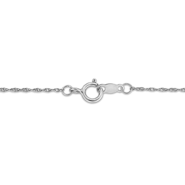 White Diamond Hearts & Symbols Pendant in 925 Silver