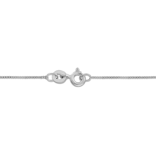 White Diamond Pendant in 925 Silver