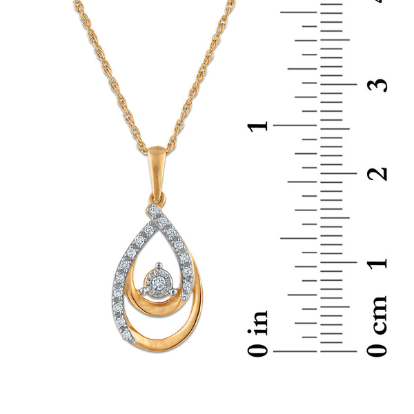 White Diamond Fashion Pendant in 925 Silver