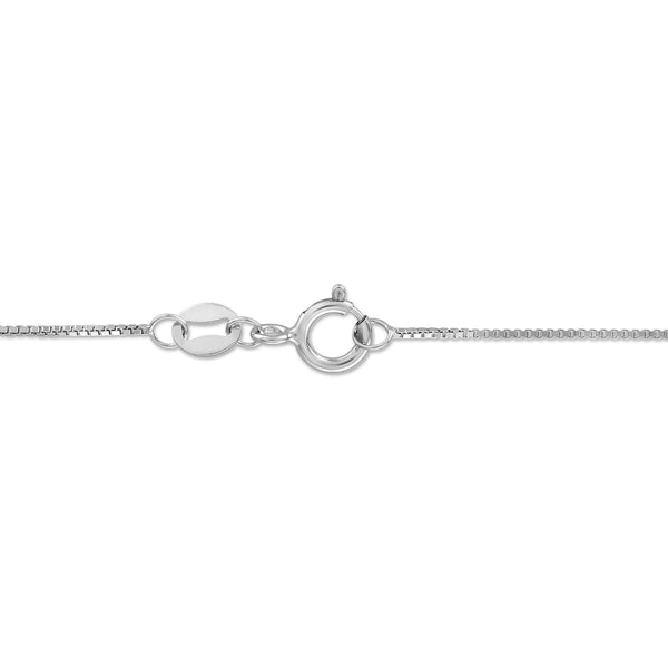 White Diamond Heart Pendant in 925 Silver