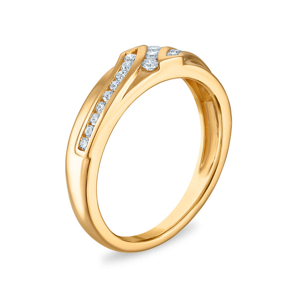 EcoLove 1-5/8 CTW Lab Grown Diamond Wedding Trio Set in 10KT Yellow Gold