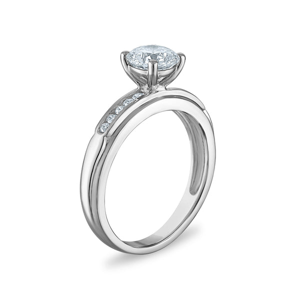 EcoLove 1-1/2 CTW Lab Grown Diamond Wedding Trio Set in 10KT White Gold